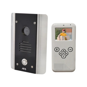 AES 705-AB-EU DECT 2.4G wireless video intercom with desk/wall monitor