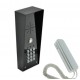 AES Slim CL-IMPK wired hooded black audio intercom kit with keypad and wired handset