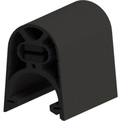 ASO GGE safety edge rubber profile with clip foot - 45mm or 65mm high versions