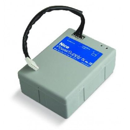 Nice PS124 24Vdc rechargeable battery with integrated charger